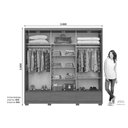Ver imagem 6 de Guarda Roupa Casal Delvin 3 Portas Cinamomo/Off/Avela Henn