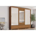 Ver imagem 1 de Guarda Roupa Casal Delvin 3 Portas Cinamomo/Off/Avela Henn