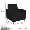 Ver imagem 3 de Poltrona Decorativa Paris 78 Cm Boucle 3304 Ezz