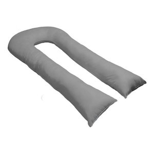 Fronha Para Travesseiro De Corpo Gigante De Formato U 140x70 - Branco