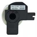 Ver imagem 2 de Rolo de Etiqueta Termica Compativel Brother Dk22113 - 62mmx15,24mts Continua Preto/transp