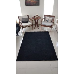 Tapete Algodão para Sala, Quarto e Escritório - 2,00M x 3,00M - Cor Cru Pelo Médio