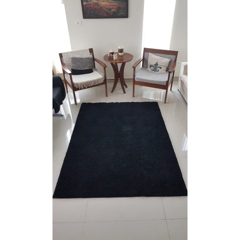 Tapete Algodão para Sala, Quarto e Escritório - 2,00M x 3,00M - Cor Cru Pelo Médio