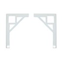 Ver imagem 1 de Mão Francesa Pequena 10x15cm Quadrada BRANCA All Style