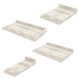 Cozinha Completa de Canto Americana 12 Peças com Torre Quente Cinza - Móveis Henn - 5