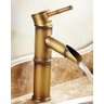 Torneira Banheiro Lavatório Bambu Bronze Vintage Misturador - 4