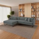 Ver imagem 2 de Sofá Jade com Chaise Lateral Esquerda 2,84m em Linho