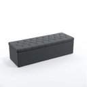 Ver imagem 3 de Kit Cabeceira Decorativa Para Cama Box Antares e Calçadeira Sagitarius 140 Para Cama de Casal Sued C
