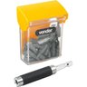 Bits Ponteira Parafusadeira 21 Peças Sextavado 1/4 Vonder - 1