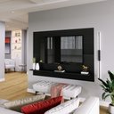 Ver imagem 2 de Painel Columbia 01 Prateleira P/ Tv Ate 50 Pol.:preto