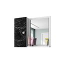 Ver imagem 1 de Espelheira Turim P/ Banheiro com Porta e 6 Nichos e Prateleira Branco/nero