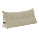 Ver imagem 1 de Almofada de Apoio para Cabeceira 90cm Suede Várias Cores - Estopar Suede Marfim