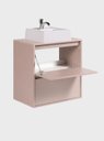 Ver imagem 7 de Gabinete para Banheiro com Cuba 60cm MDF Rosa Dubai - On Móveis