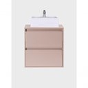 Ver imagem 5 de Gabinete para Banheiro com Cuba 60cm MDF Rosa Dubai - On Móveis
