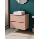 Ver imagem 1 de Gabinete para Banheiro com Cuba 60cm MDF Rosa Dubai - On Móveis