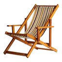 Ver imagem 1 de Espreguiçadeira Preguiçosa Dobrável Mel Cb-listrado Marrom