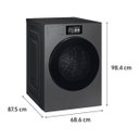 Ver imagem 3 de Lavadora Samsung Bespoke Ai 20kg Inox 220v Wf90f20adsbz
