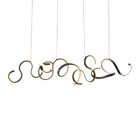Lustre Pendente Taschibra Toronto Led Bivolt Preto 3000k Luz Amarela 15051084