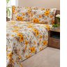 Colcha Cobre Leito Piquet Casal King 3pçs Floral Amarelo - 2