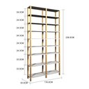 Ver imagem 2 de Estante 116x30x238 Branca