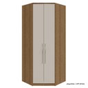 Ver imagem 1 de Guarda Roupa Modulado 02 Portas 245cm 02 Gavetas Canto Closet Setiba