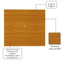 Ver imagem 5 de Painel Suspenso Luminare 217 para Tvs de até 85 Polegadas Naturale - Gelius