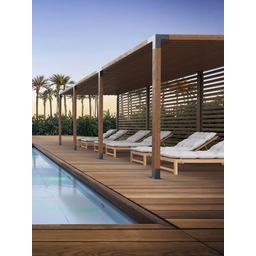 Pérgola Popsteel Club Dupla Fixa Teto Ripado Robust - 4