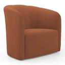 Ver imagem 1 de Poltrona Decorativa Living Abby Veludo Terracota - Desk Design