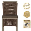 Ver imagem 3 de 6 Banqueta em Alumínio Roma Fendi Corda Náutica Tecido 9