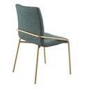 Ver imagem 6 de Kit 4 Cadeiras Anitta Aço Carbono Dourado Linho Verde Exclusiva Home & Decor
