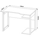 Ver imagem 3 de Mesa para Computador Escrivaninha Gamer Preto