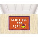 Ver imagem 1 de Capacho Tapete Divertido Açai Gente que Ama Açai 60x40cm Laranja.