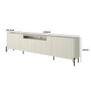 Ver imagem 3 de Rack para Sala 4 Portas Brisadas Mdf L220 X A65cm
