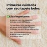Tapete Passadeira 2,00 X 0,50 Boho Cru Felpudo Tear Artesanal Luxo para Quarto 100% Algodão - 6