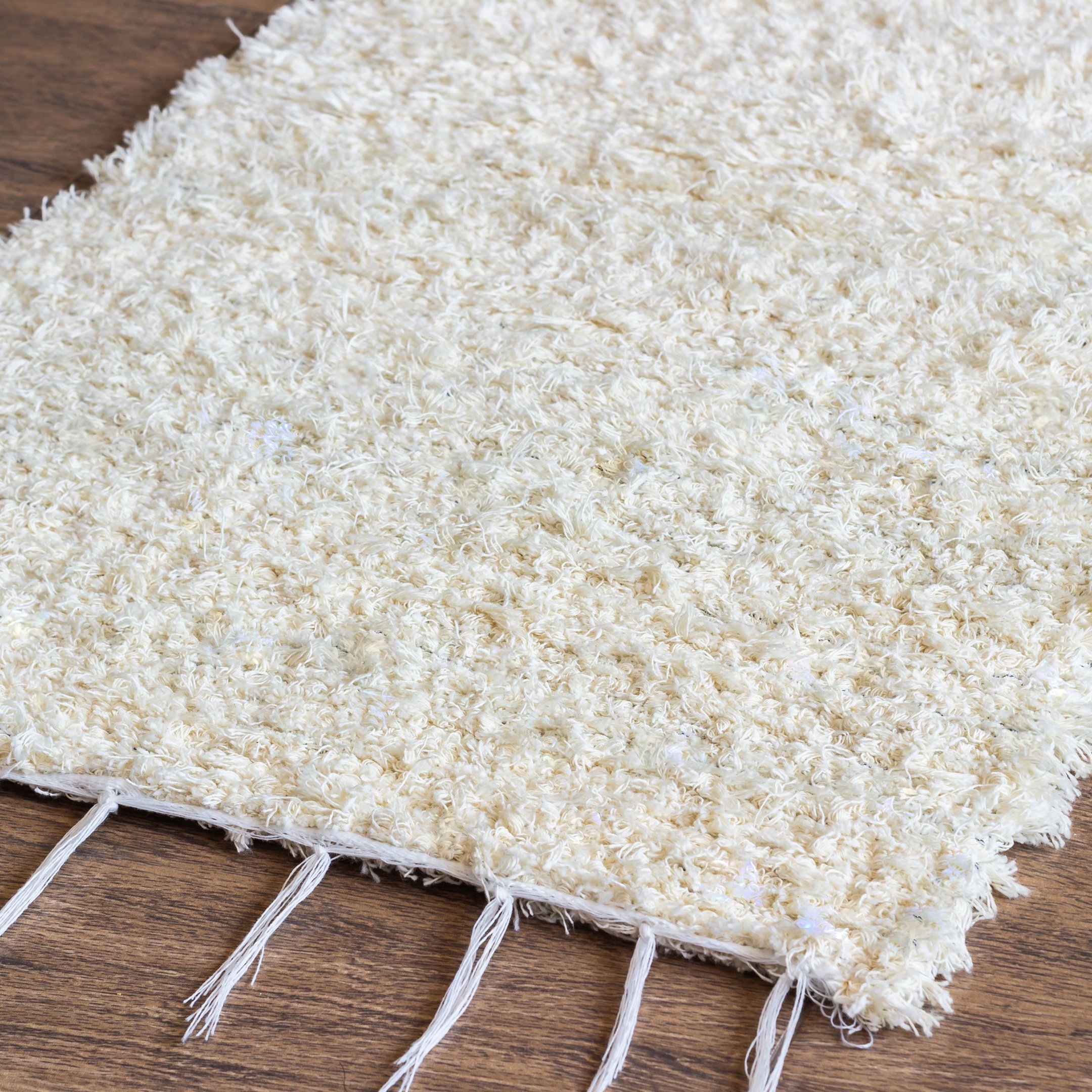 Tapete Passadeira 2,00 X 0,50 Boho Cru Felpudo Tear Artesanal Luxo para Quarto 100% Algodão - 6