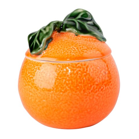 Potiche/bomboniere em Cerâmica Orange 11 X 12,5cm Tuut