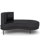 Ver imagem 2 de Sofá Chaise Longue Living Lucca Direito D02 Couríssimo Preto B-159