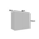 Ver imagem 5 de Armário Aéreo P/ Cozinha Amsterdam Ph 3103 C/ 2 Portas 80cm Off White - Herval