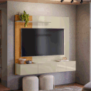 Ver imagem 6 de Painel para TV de até 65 Polegadas 3 Portas Astral Cumaru/Opala