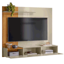 Ver imagem 4 de Painel para TV de até 65 Polegadas 3 Portas Astral Cumaru/Opala