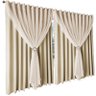 cortina blackout Livia corta luz 5,00 x 2,80 varão palha - 2