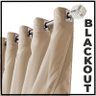 cortina blackout Livia corta luz 5,00 x 2,80 varão palha - 4