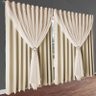 cortina blackout Livia corta luz 5,00 x 2,80 varão palha - 1