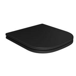 Assento em Poliéster com Slow Close Deca Axis/quadra/polo/unic Ébano Fosco - 2