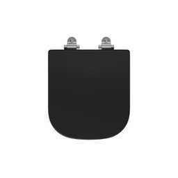 Assento em Poliéster com Slow Close Deca Axis/quadra/polo/unic Ébano Fosco - 3