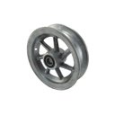 Ver imagem 1 de Kit 2 Roda Aro Alumínio 8" C/ Rolamento 7 Raios