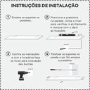 Ver imagem 2 de Kit 2 Prateleiras U 90 X 20cm Vermelha Suporte Invisível