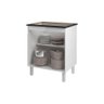 Balcão Armário de Cozinha para Fogão Cooktop 5 Bocas Fran Mobília Decor Branco - 8