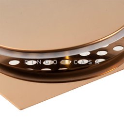 Ralo Click Up Para Chão 15 cm Inox Pingoo.casa - Dourado Rose - 3