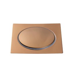 Ralo Click Up Para Chão 15 cm Inox Pingoo.casa - Dourado Rose - 1